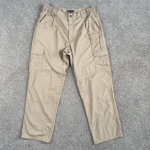 511 Tactical Taclite Pro Ripstop Pants Mens Tan Cargo Utility 74273 Size 34x31 - Picture 1 of 10